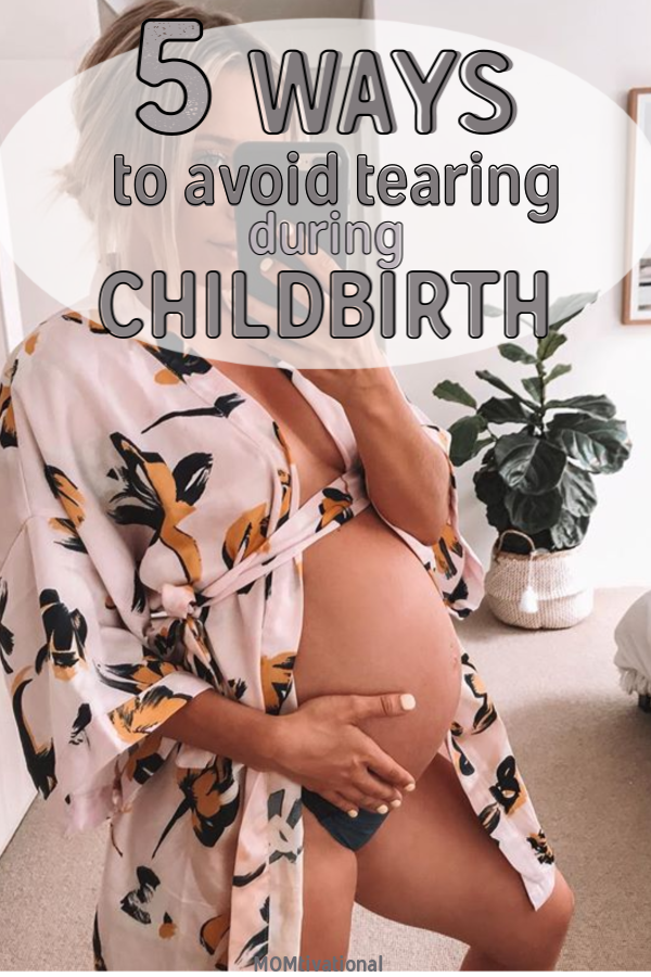Scared of tearing during labor? These 5 Easy to follow tips will help you have a smooth delivery! Lots of tips such as primrose oil to prevent tearing and tips that will teach you how to widen birth canal. Learn effective and life-saving ways like using oil to prevent tearing during labor and have a natural birth. #labor #pregnancy