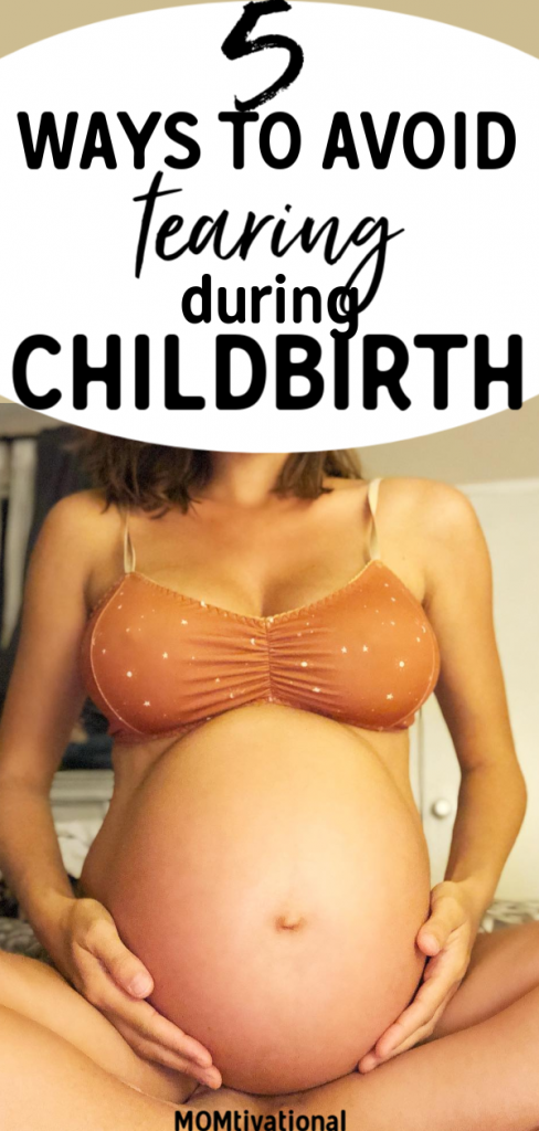 Scared of tearing during labor? These 5 Easy to follow tips will help you have a smooth delivery! Lots of tips such as primrose oil to prevent tearing and tips that will teach you how to widen birth canal. Learn effective and life-saving ways like using oil to prevent tearing during labor and have a natural birth. #labor #pregnancy
