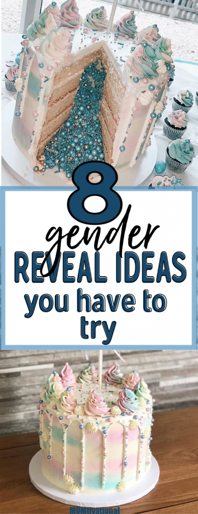 8 Gender Reveal Part Ideas You have to Try! Unique gender reveal ideas! Creative and Easy Gender Reveal party Ideas - a roundup of some amazing and unique gender reveal ideas that was a huge help for planning a gender reveal party! #genderreveal #baby #pregnant