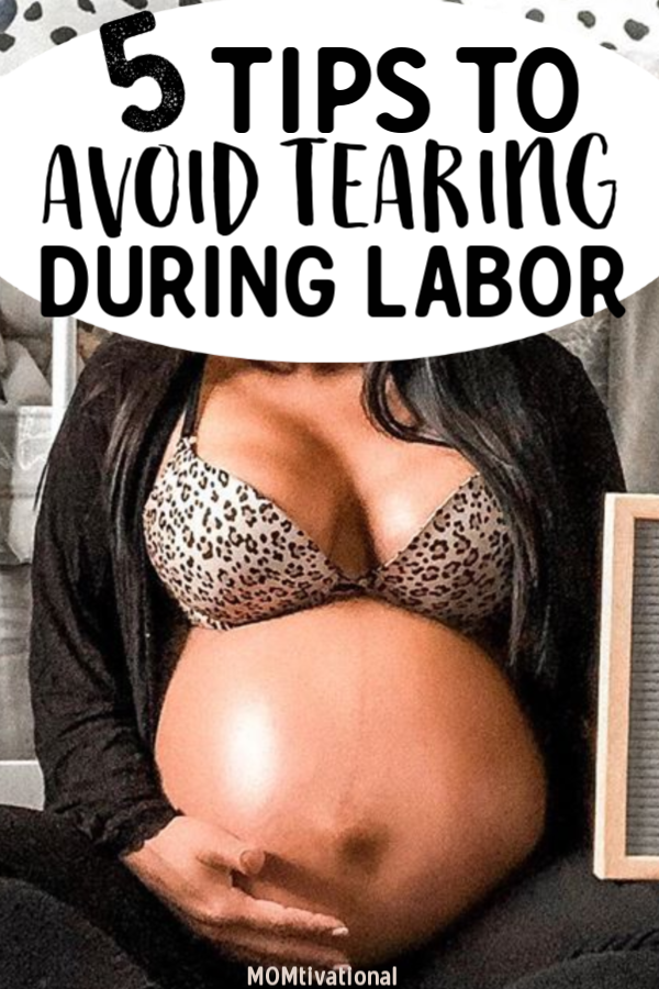 Scared of tearing during labor? These 5 Easy to follow tips will help you have a smooth delivery! Lots of tips such as primrose oil to prevent tearing and tips that will teach you how to widen birth canal.  Learn effective and life-saving ways like using oil to prevent tearing during labor and have a natural birth. #labor #pregnancy