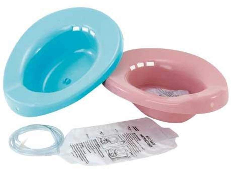 Postpartum Sitz Bath Bowl In Blue and Pink #postpartum