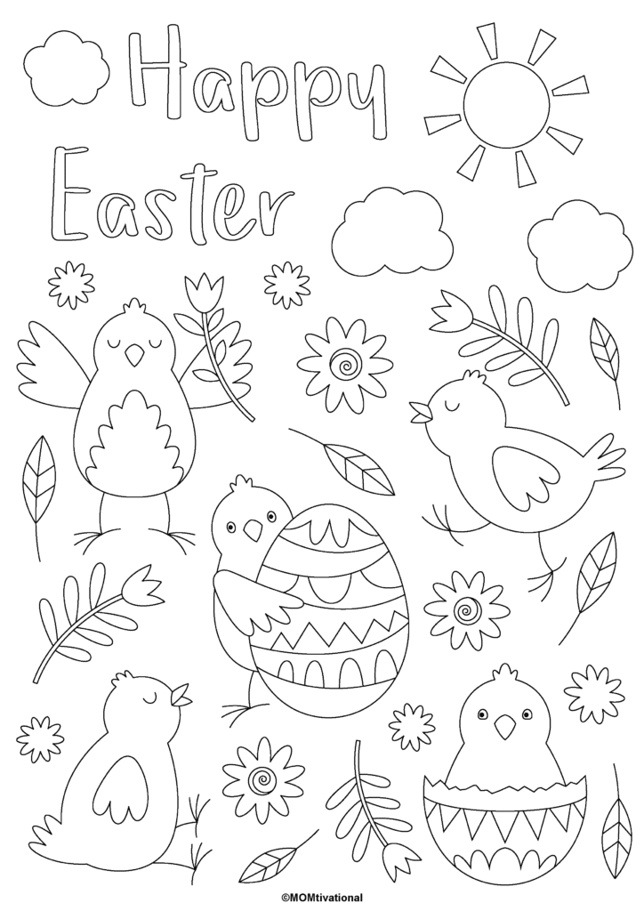 FREE Easter Coloring Pages For Kids You ll Love MOMtivational