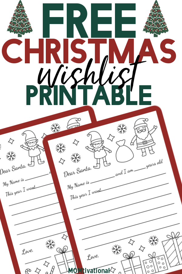 The best fun and free Christmas Wish List Printable for Santa that you and your family will love this Holiday season! This free coloring page is perfect for children to decorate and color in. Print out this Christmas Wish List For Santa Clause #ChristmasWishlist #FreePrintable #Freebies #Coloring Pages