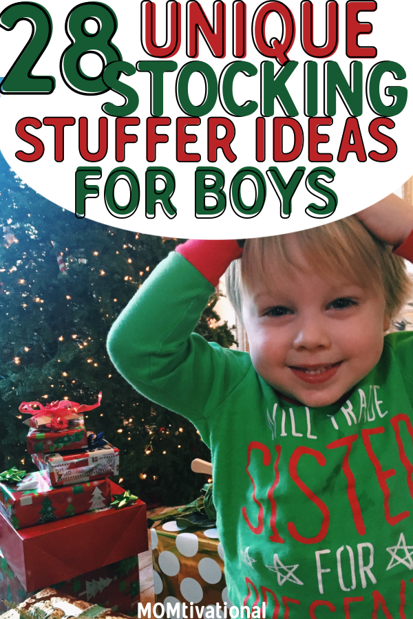 Looking for the best Christmas gift ideas for kids? These unique and fun stocking stuffer ideas for boys are sure to be a hit this holiday season! Whether its for your son or you’re looking for the best Christmas gifts for nieces and nephews, they will love these Christmas presents #stockingstuffers #stockingstufferideas #christmasgiftideas