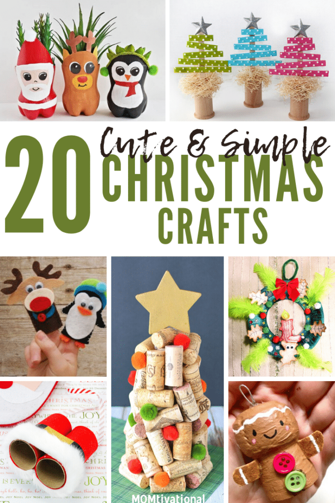 20 Cute & Simple Christmas Crafts To Do With Kids - MOMtivational