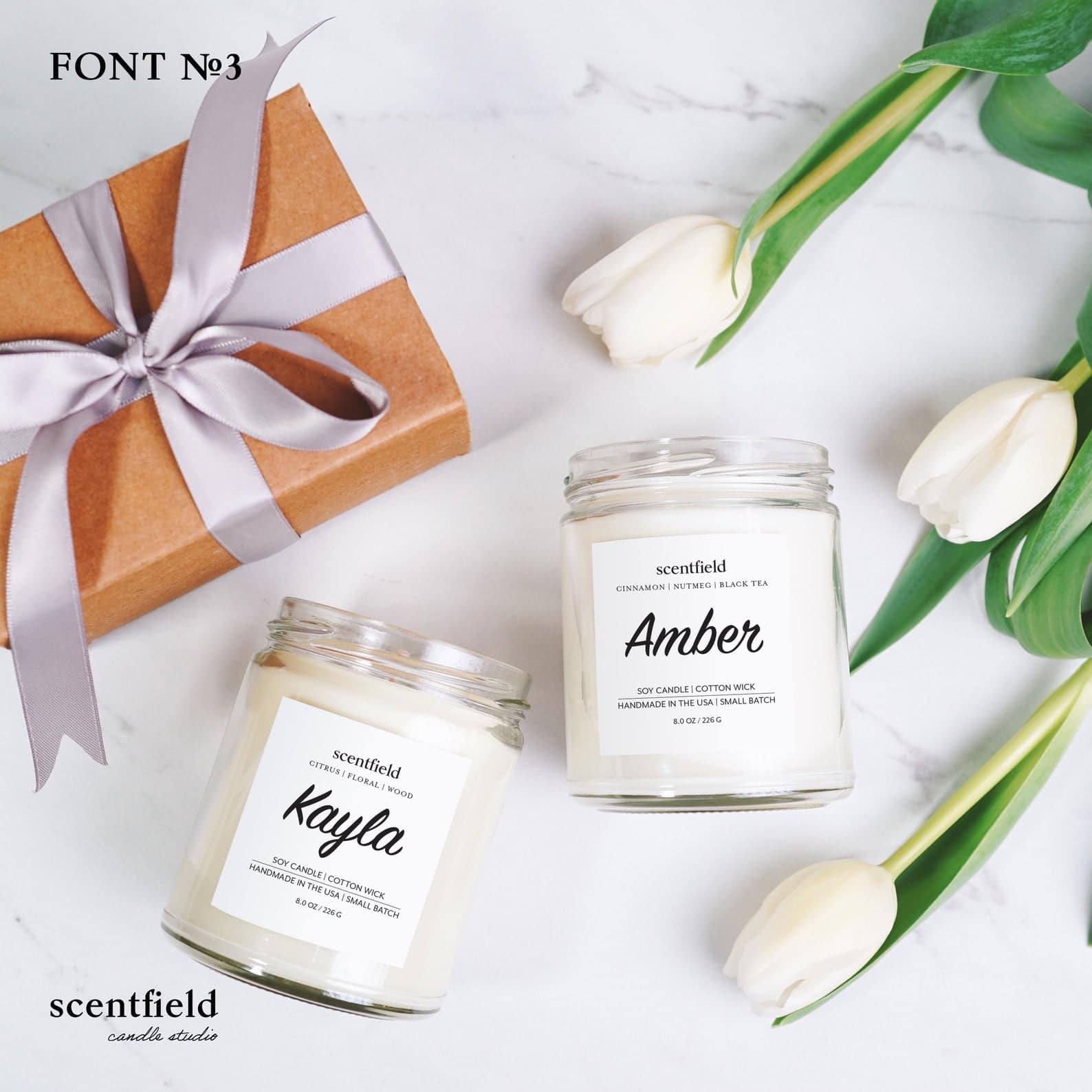 Personalized Coconut Soy Wax Candles