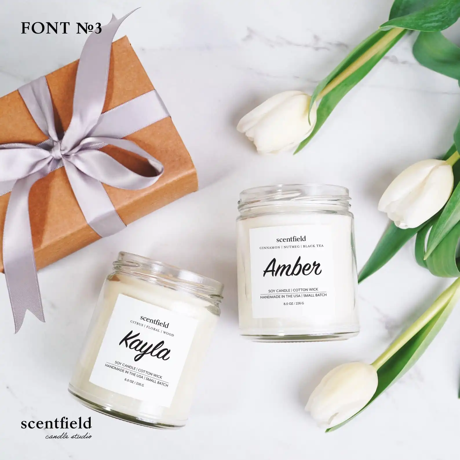 Personalized Coconut Soy Wax Candles