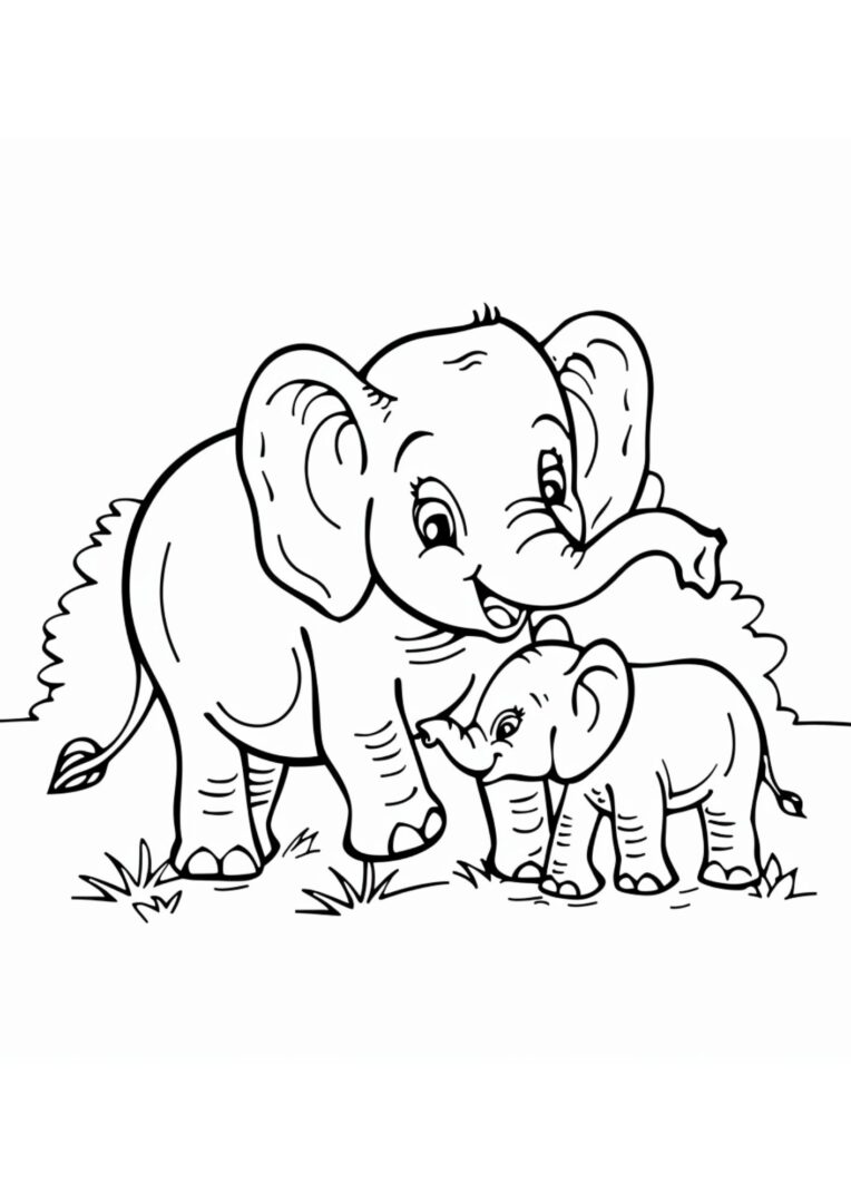 11+ FREE Elephant Coloring Page Printables - MOMtivational