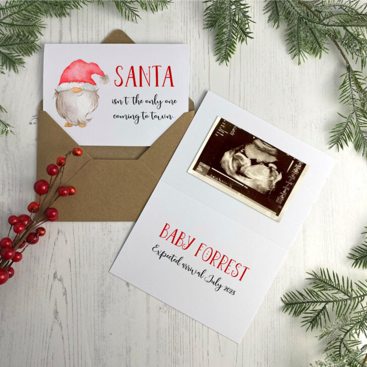 33+ Adorable Baby Christmas Announcement Ideas to Melt Hearts — free download
